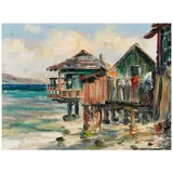 Hajime Okuda, Lahaina, 1969, oil on canvas