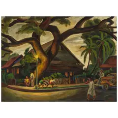 Ben, Honolulu Street Scene, 1938, oil on canvas