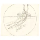 Donald De Lue, Studies for Swimming Medal (a group of eleven)