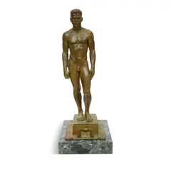 Donal Hord, The Swimmer, circa 1965, bronze with brown patina