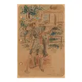 Isami Doi, Reminiscence, 1941, watercolor and pencil on paper