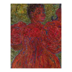 Madge Tennent, The Red Holokū, 1940, oil on canvas
