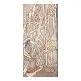 Jean Charlot, Ipu Player, Red Lei in Calabash, 1965, oil and graphite on canvasboard