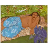 Yvonne Cheng, Untitled (One Woman in Pareu), 2010, acrylic on canvas