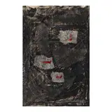 Yvonne Cheng, Marathon, 1985, mixed media (ink and brush, graphite, silver pen, collage and white chalk) on paper