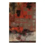 Betty Ecke, November, 1963, dsui hua (handmade paper, ink, acrylic, and aluminum leaf collage on rice paper) affixed to Masonite