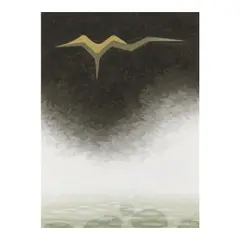 Tadashi Sato, Untitled (Bird and Surf), 1979, oil on canvasboard