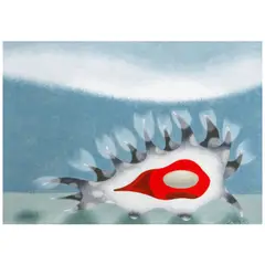 Tadashi Sato, Untitled (Sea Form), 1969, oil on canvas