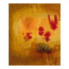 Ben, Sunny Day, 1962, acrylic and collage on Masonite