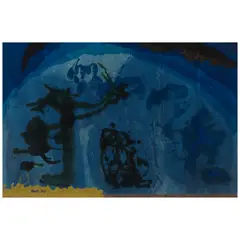 Ben, Lunar IV (Remains of Habitation), 1960, acrylic and collage on Masonite