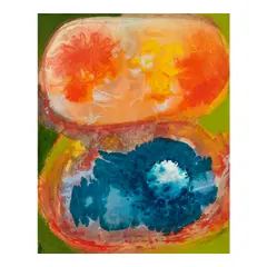 Ben, Sun Arc II, 1964, acrylic and collage on Masonite