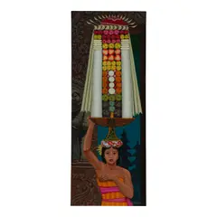 Dorr Bothwell, Balinese Woman with Offering, 1975, oil on canvas