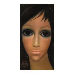 Margaret Keane, Portrait of a Woman, 1967, oil on canvas laid to Masonite