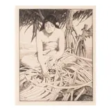 John Melville Kelly, Lau Hala, c. 1934, Drypoint and etching on wove paper