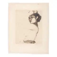 John Melville Kelly, Kanani, Hawaiʻi, c. 1936, Drypoint on thin japon paper