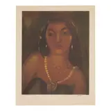 John Melville Kelly, The Brown Princess, Hawaiʻi, c. 1940s, Aquatint and etching in colors on wove paper
