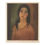 John Melville Kelly, Hawaiian Madonna, n.d., Aquatint with etching in colors on wove paper