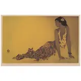 John Melville Kelly, Hoʻo Nanea, Hawaiʻi, n.d., Aquatint and etching in colors on wove paper
