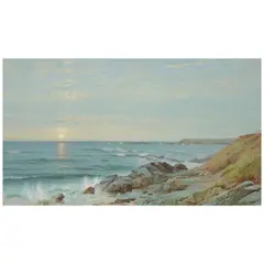 William Trost Richards, Sunrise at Newport, 1871, watercolor on paper