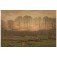 Dwight William Tryon, Trees in a Landscape, 1905, oil on canvas