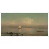 Martin Johnson Heade, Becalmed, Long Island Sound, 1876, oil on twill canvas