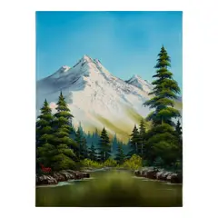 Bob Ross, Valley View, 1990, Bob Ross Wet-on-Wet Technique® on canvas