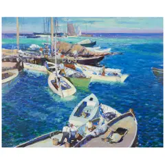 John Whorf, Mackeral Fleet, oil on canvas