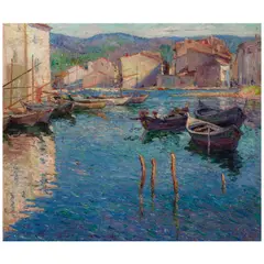 Abel George Warshawsky, Port de Pêche, 1921, oil on canvas