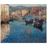 Abel George Warshawsky, Port de Pêche, 1921, oil on canvas