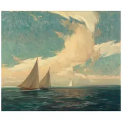 Summer Sea by George Kennedy Brandriff, oil on canvas, sold Apr 2026