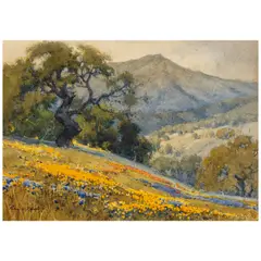 Percy Gray, Oaks and Color, watercolor on paper