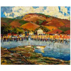 Selden Connor Gile, Glorious Hill (Arks on Belvedere Lagoon from San Rafael Avenue), circa 1926, oil on canvas