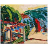 Selden Connor Gile, Cottage with Red Tile Roof (Chow House), circa 1920, oil on board