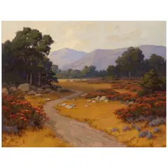 John Marshall Gamble, Wildflowers, oil on canvas