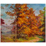 Tokio Ueyama, Autumn Landscape, 1919, oil on canvas