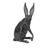 Mark Rossi, Jackrabbit, bronze with olive green patina
