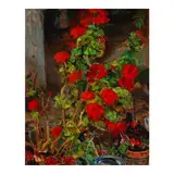 Joseph Kleitsch, Geraniums, 1930, oil on canvas