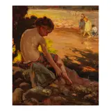 Jean Mannheim, The Water Nymph (Children Bathing), 1911, oil on canvas