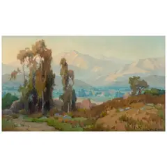 Santa Paula Valley by Marion Wachtel, watercolor on paper, sold Apr 2026