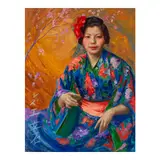 Jean Mannheim, Portrait of Miss Tateishi, oil on canvas