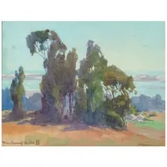 Coastal Ranch by Marion Wachtel, oil on canvas, sold Apr 2026