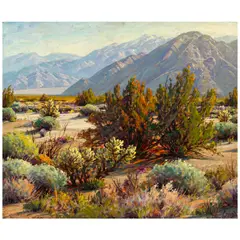Desert Growth by Paul Grimm, 1941, oil on Masonite, sold Apr 2026