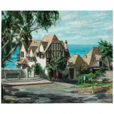 Roger Edward Kuntz, Bette Davis House, Laguna Beach, oil on canvas