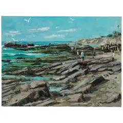 Low Tide by Roger Edward Kuntz, oil on canvas, sold Apr 2026