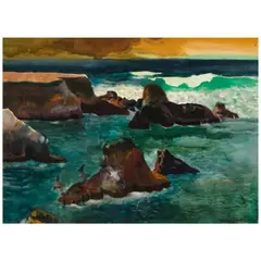 Millard Sheets, The Wave, 1975, watercolor on paper
