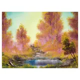 Bob Ross, Walk in the Woods (Practice), circa 1982, Bob Ross Wet-on-Wet Technique® on canvas