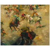 Armin Carl Hansen, Spirit of the Rodeo, oil on canvasboard