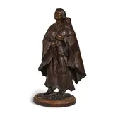 Glenna Goodacre, Shoshone Mother and Child, bronze with brown patina