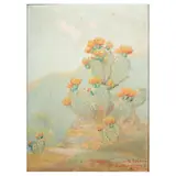 Dawson Dawson-Watson, Prickly Pear Cactus, 1937, oil on canvas laid to board