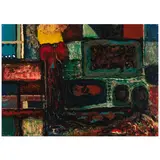 Ben Culwell, Mill, 1947, oil and mixed media on Masonite